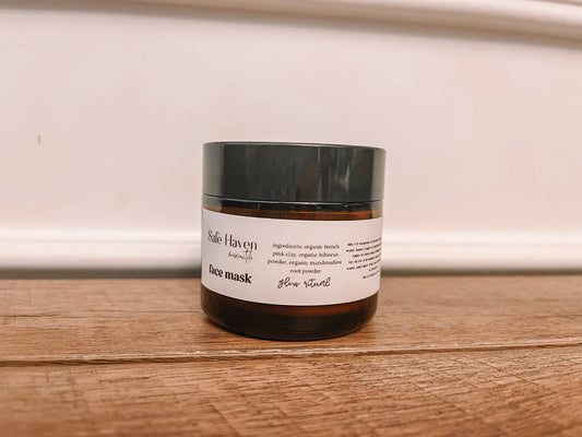 Glow Ritual Face Mask | hibiscus + pink clay